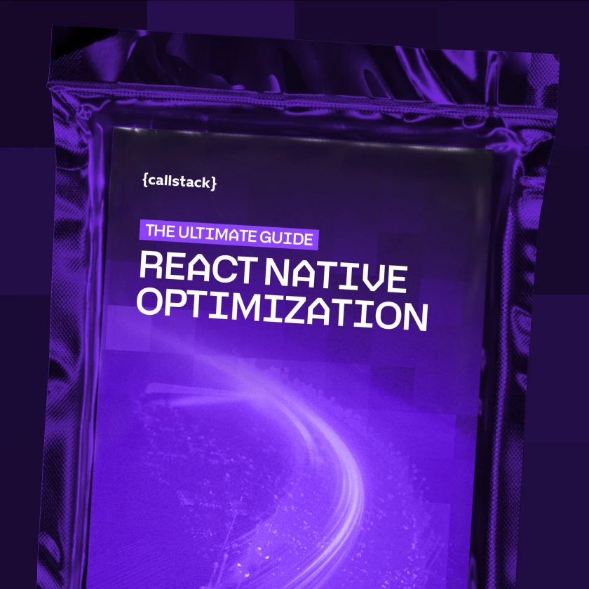 The Ultimate Guide to React Native Optimization ebook cover